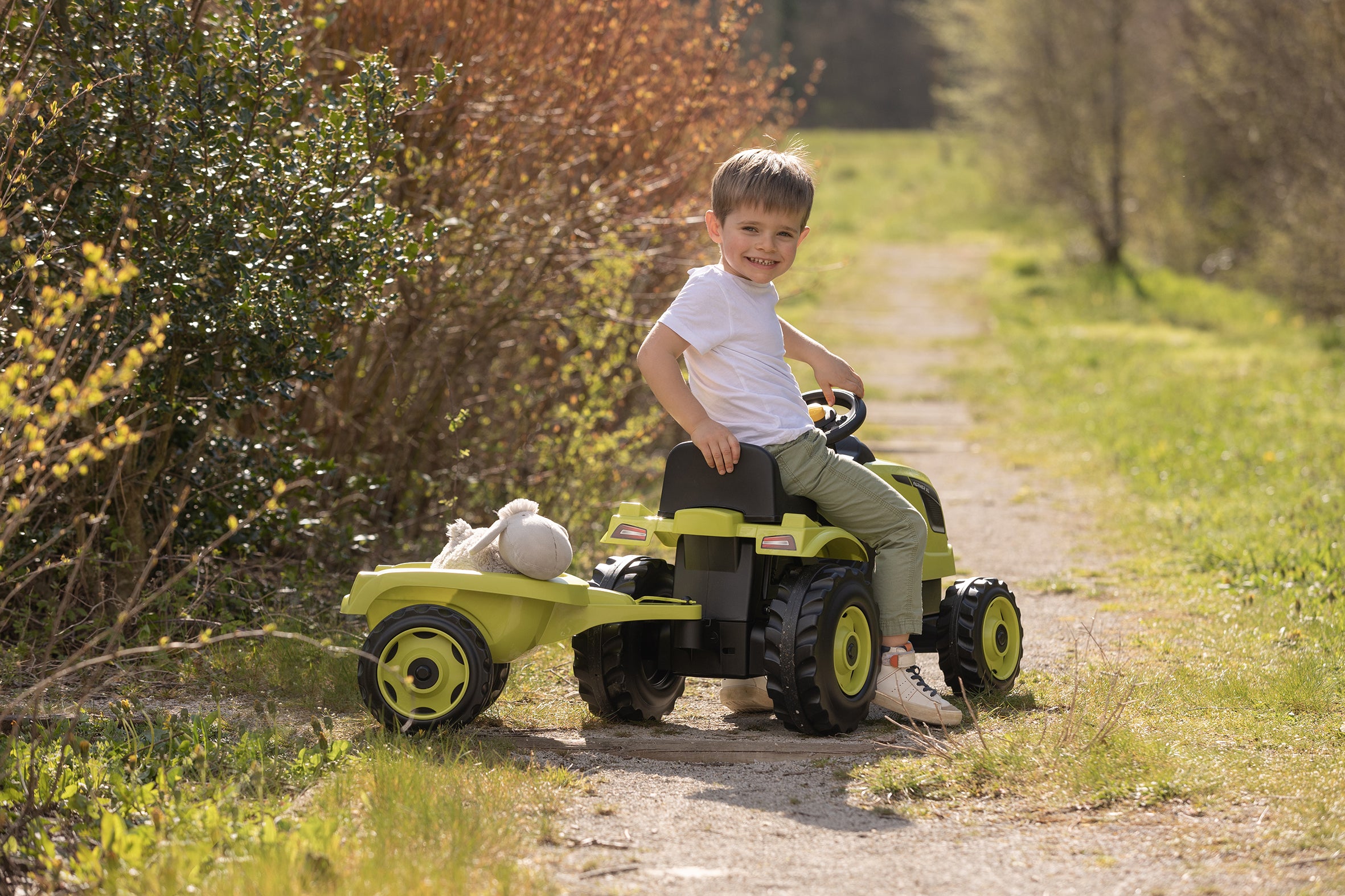 Tractor + Remolque Smoby Farmer Xl Verde