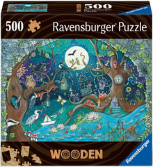 Ravensburger Puzzle De Madera 500 Piezas Bosque De Fantasía