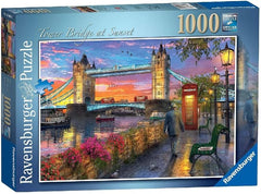 Ravensburger Puzzle 1000 Piezas Puente De La Torre Al Atardecer\N