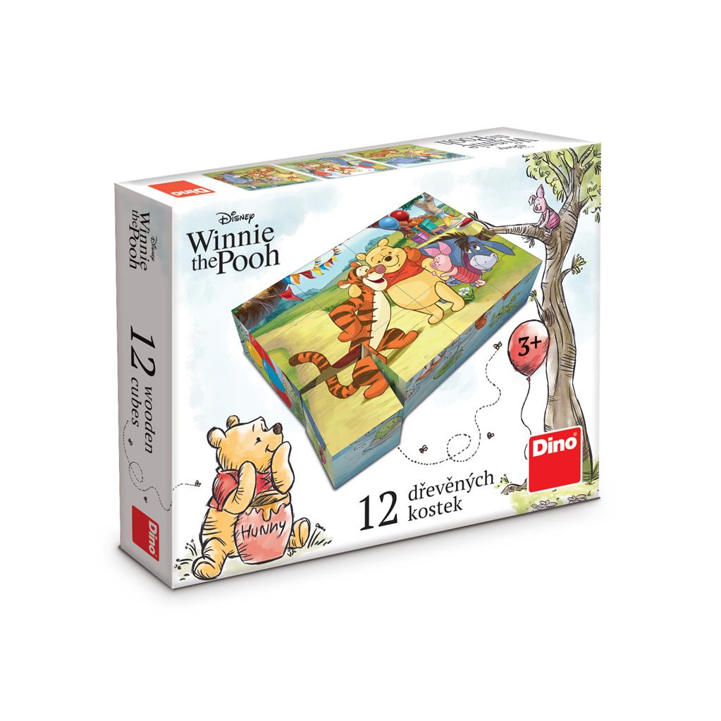 Puzzle Dino Cube 12 Piezas Winnie The Pooh Y Sus Amigos