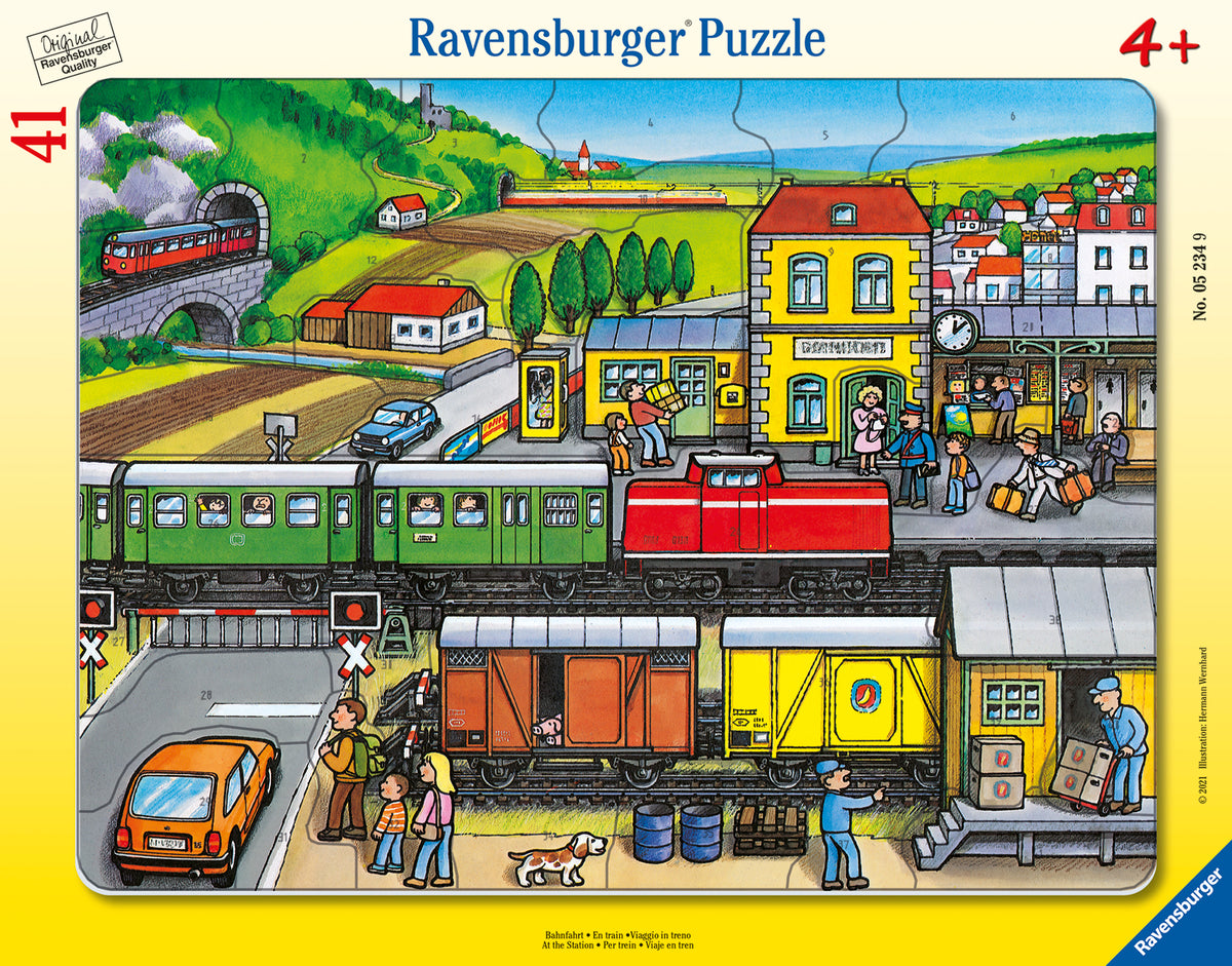 Ravensburger Frame Puzzle 41 Piezas Estación De Tren