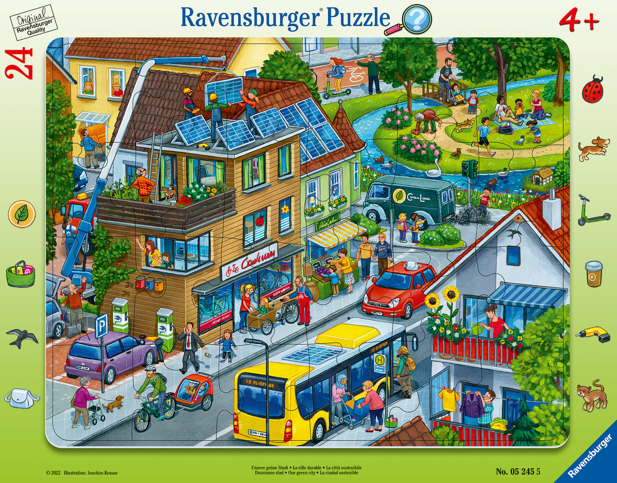 \Nravensburger Frame Puzzle 24 Piezas Nuestro Pueblo