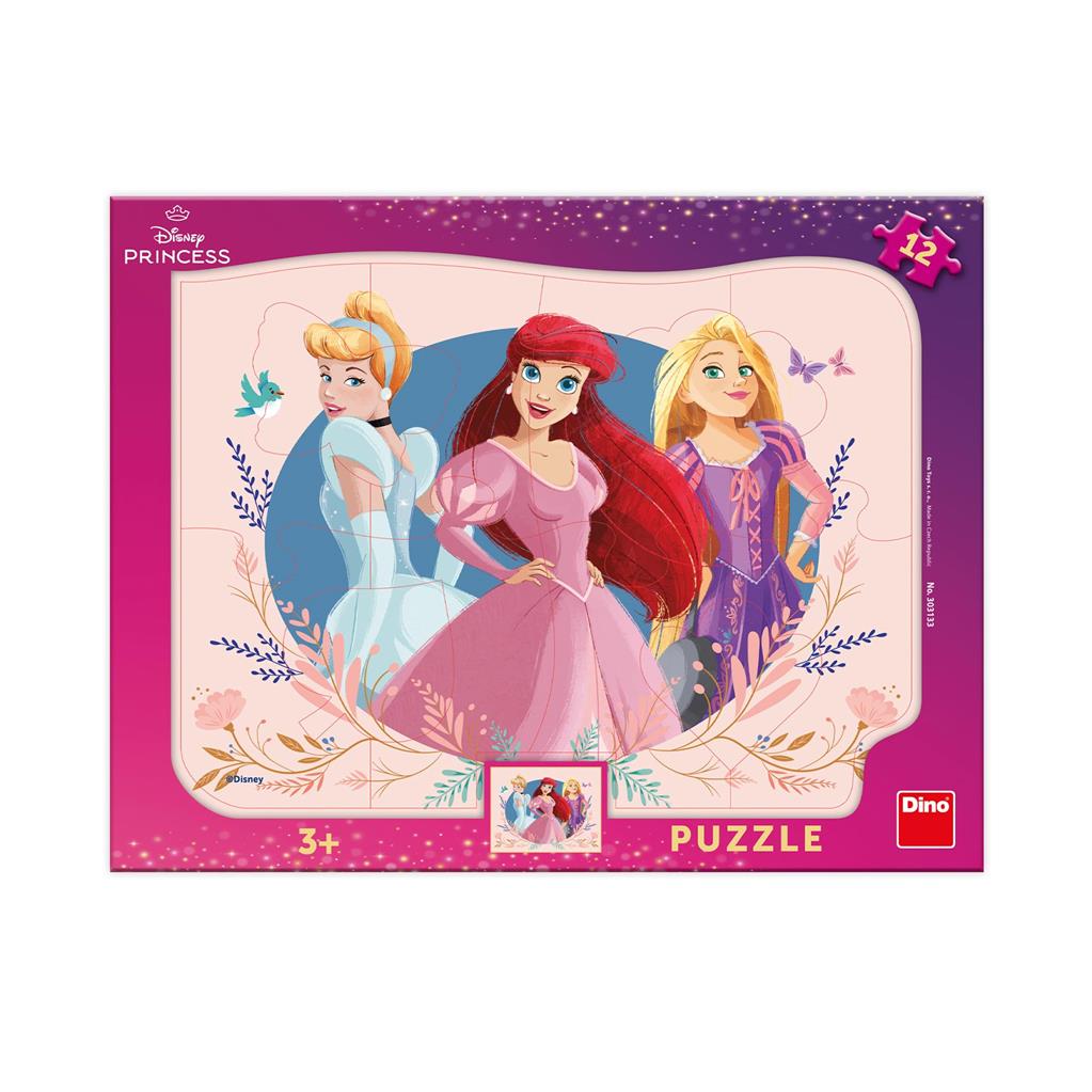 Puzzle Con Marco De Dinosaurio, 12 Piezas, Princesa