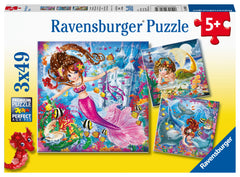 Ravensburger Puzzle 3X49 Pc Sirenas Encantadoras