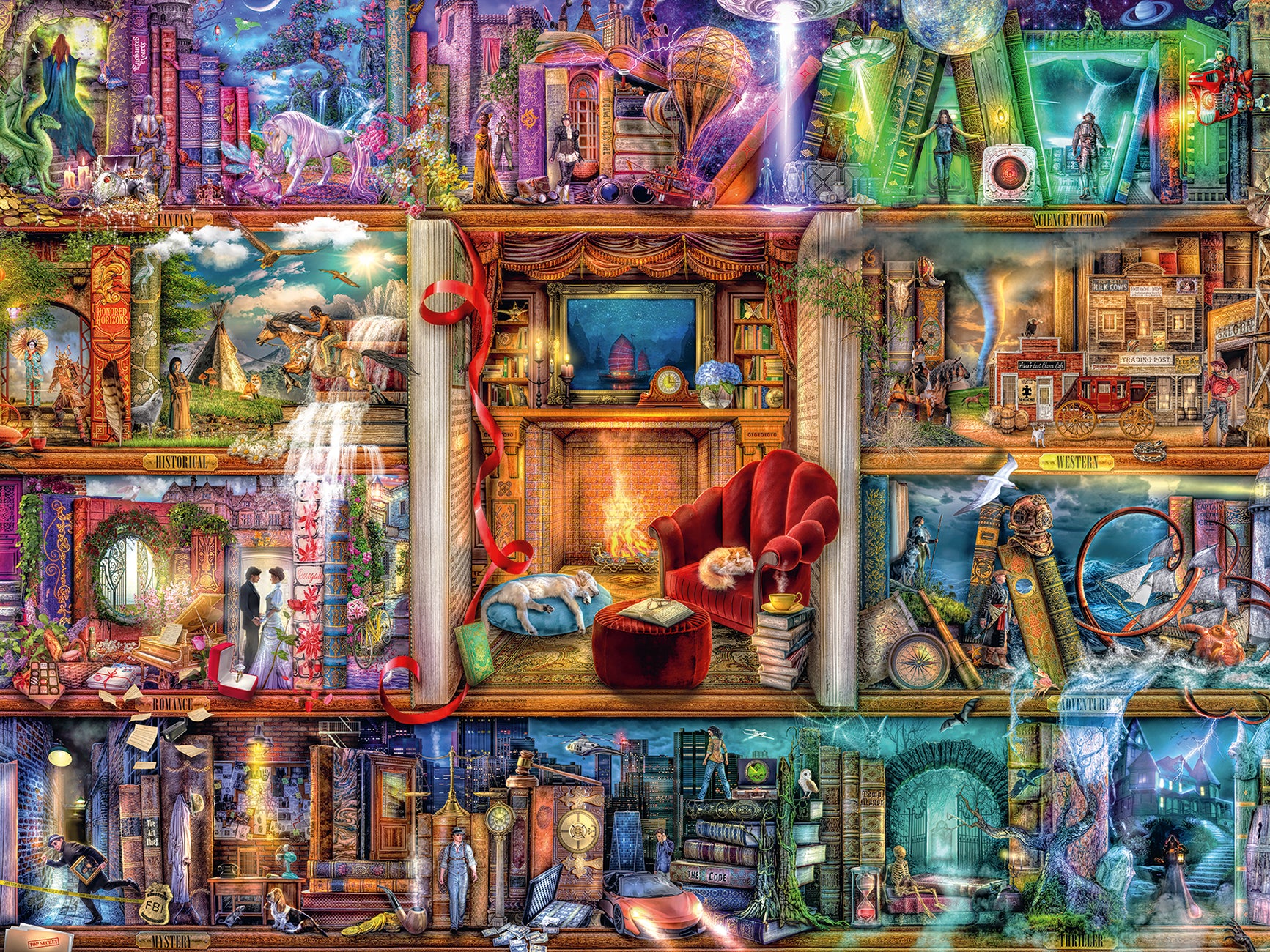 Ravensburger Puzzle 1500Pc La Gran Biblioteca