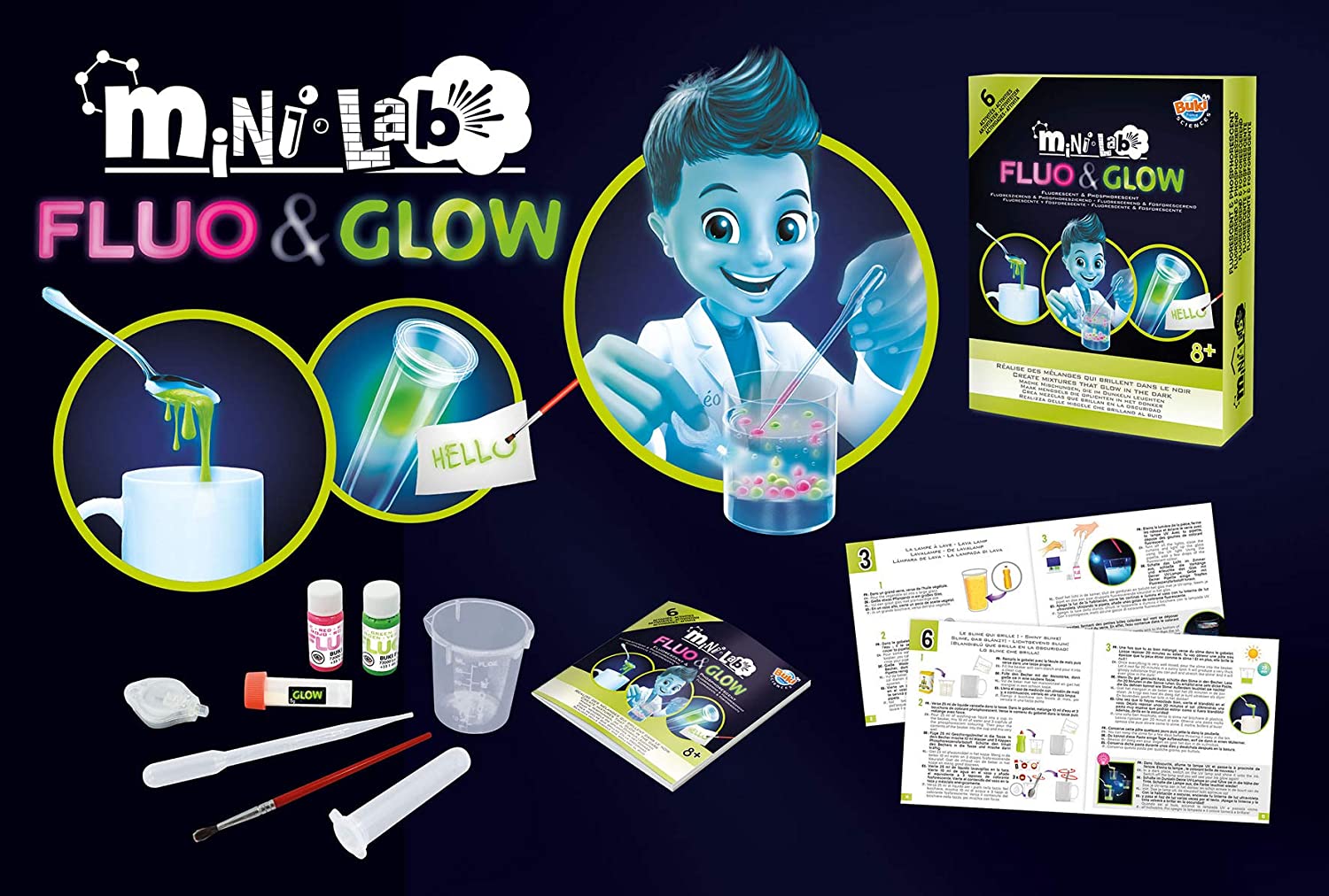 Buki Mini Laboratorio Fluo & Glow