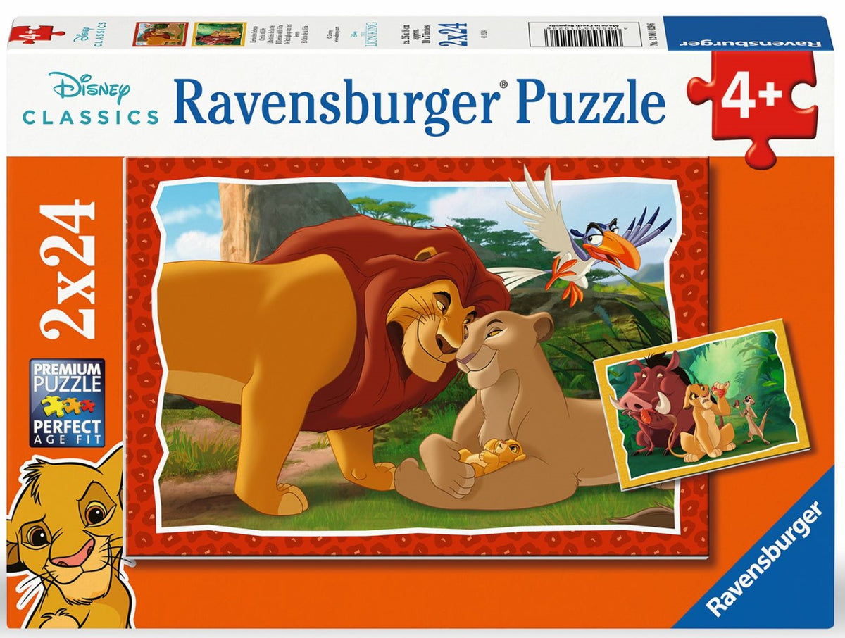 Ravensburger Puzzle 2X24 Pc Familia Del Rey León