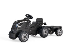 Tractor Smoby Farmer Xl Negro + Remolque