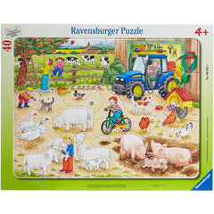 Ravensburger Frame Puzzle 40 Piezas En Una Gran Granja