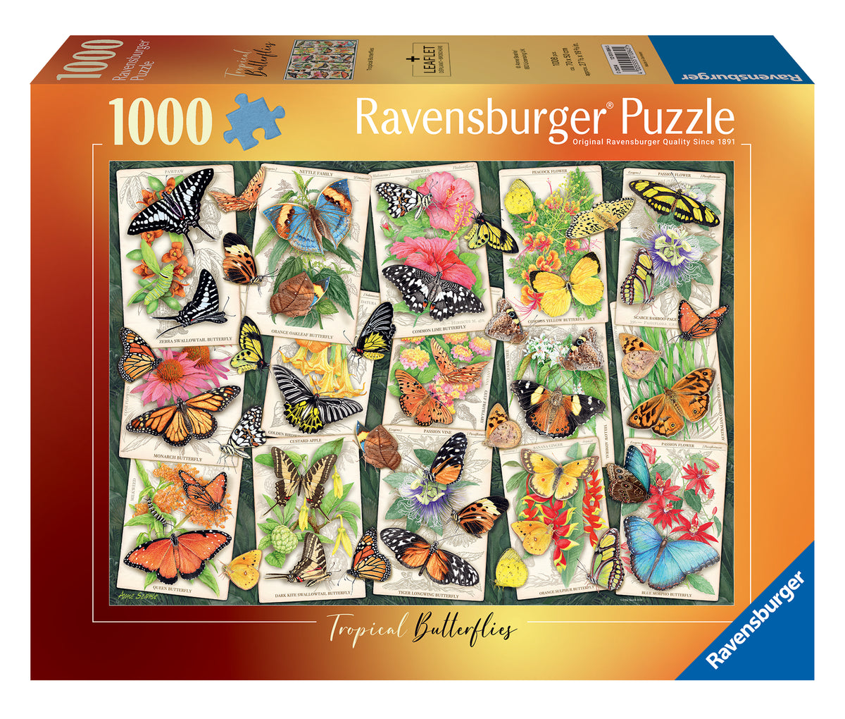 Ravensburger Puzzle 1000 Piezas Mariposas Exóticas