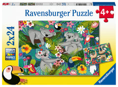 Ravensburger Puzzle 2X24 Ud Koalas Y Perezosos