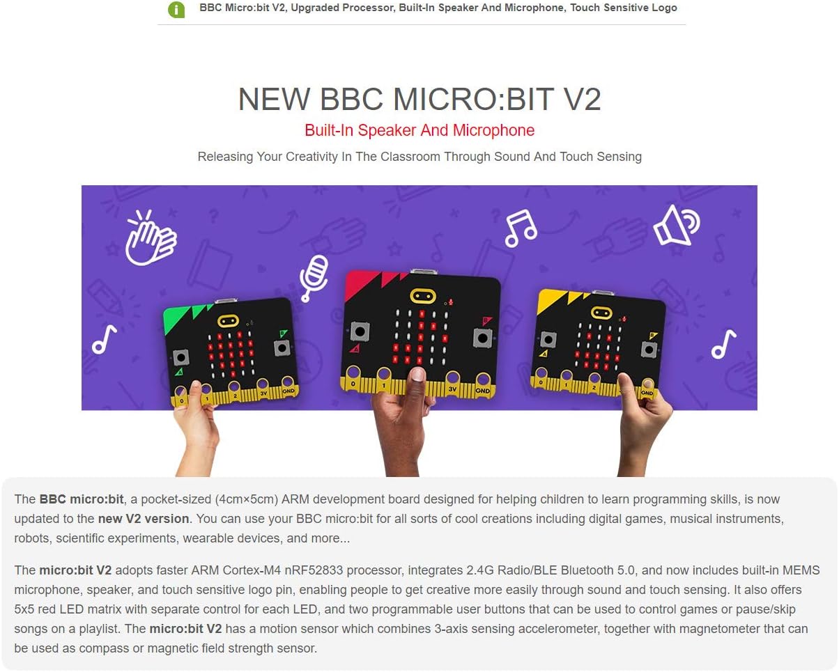 Bbc Micro:Bit V2 Paquete Go