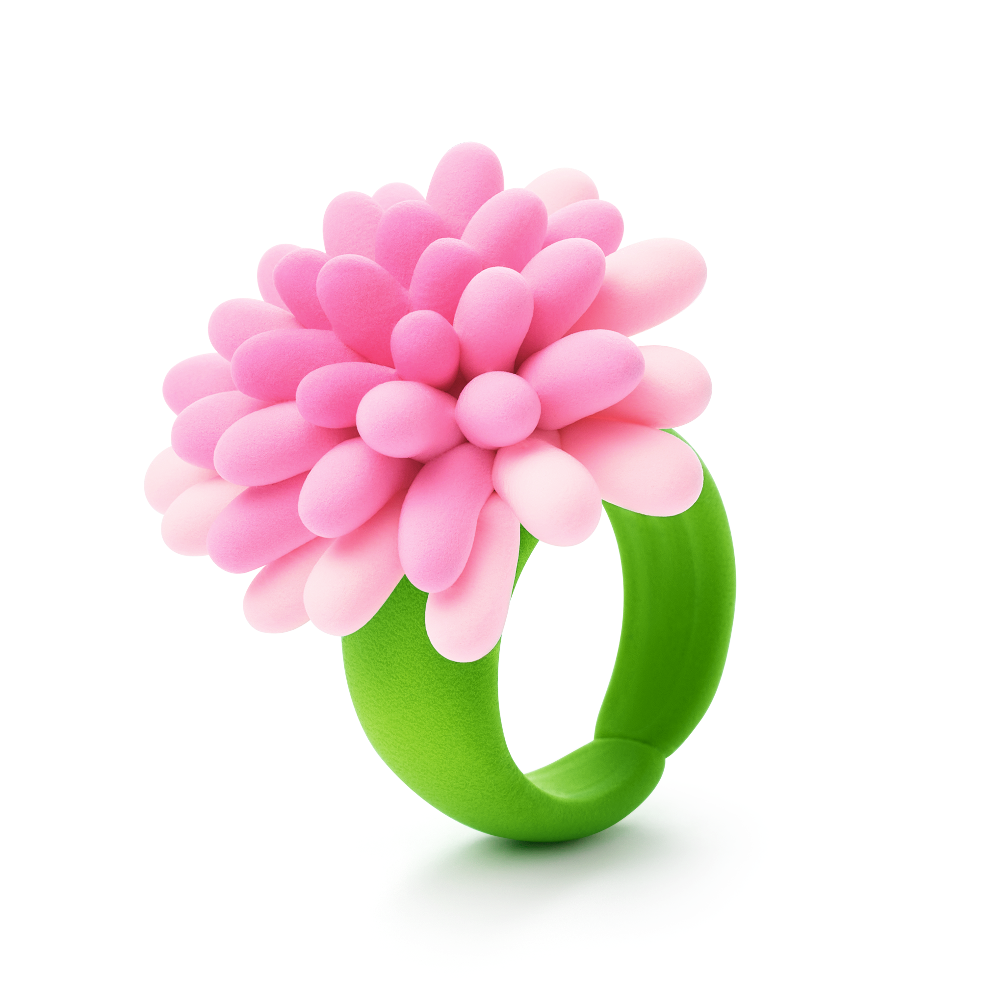 Hey Clay Anillos De Plastilina Flor