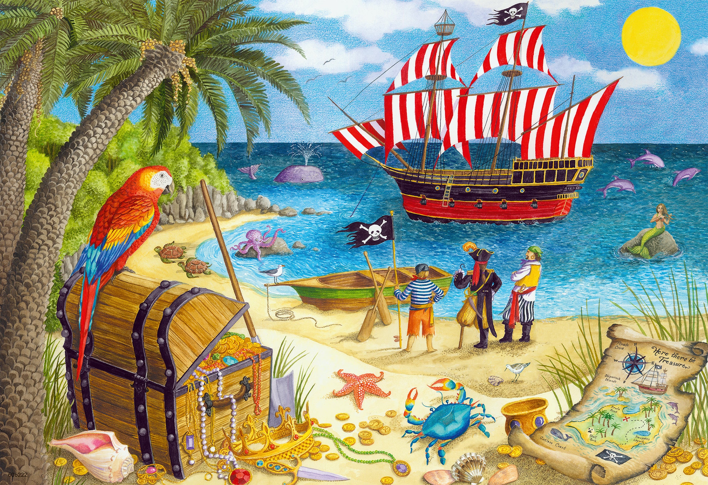 Ravensburger Puzzle 2X24 Pz Piratas Y Sirenas