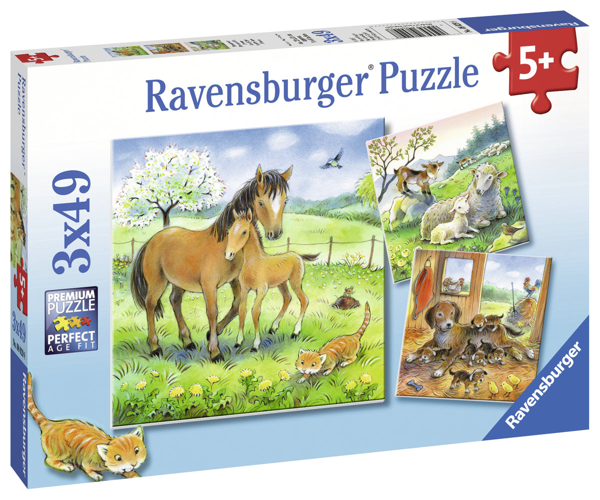 Ravensburger Puzzle 3X49 Ud La Hora De Abrazar