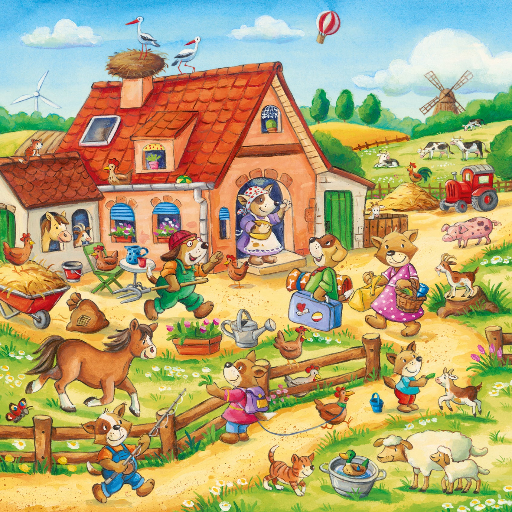 Ravensburger Puzzle 3X49 Ud Vacaciones En El Campo