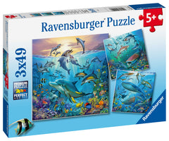 Ravensburger Puzzle 3X49 Pc Vida Oceánica