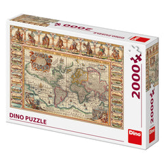 Dino Puzzle 2000 Pc Mapa Del Mundo Antiguo