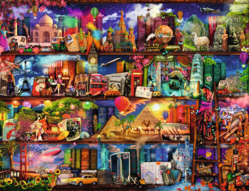 Ravensburger Puzzle 2000 Pc Mundo De Los Libros