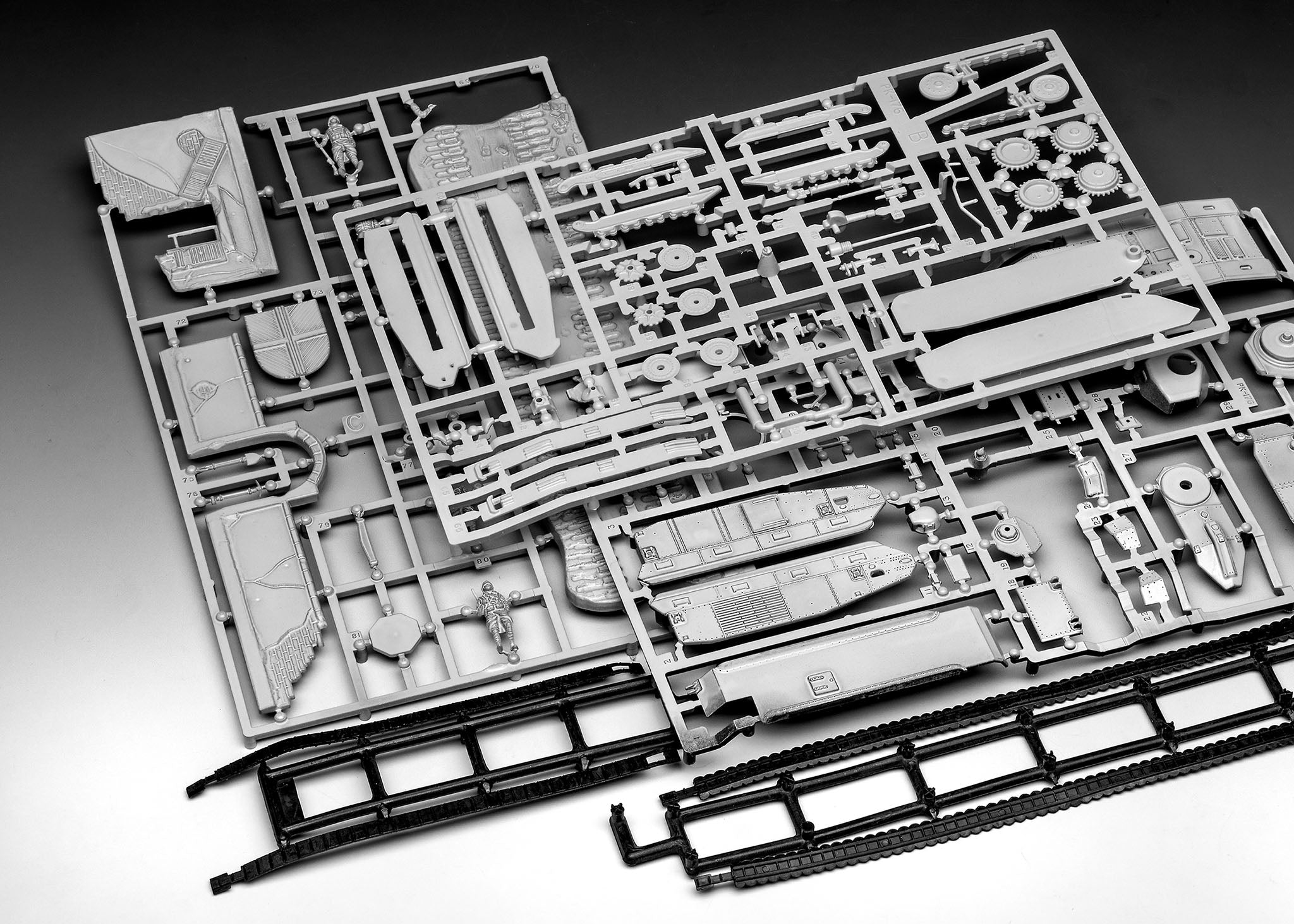 Modelo De Plástico Revell Char. B.1 Bis Y Renault Ft.17 1:76