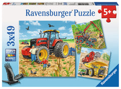 Ravensburger Puzzle 3X49 Ud Máquinas Gigantes