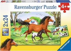 Ravensburger Puzzle 2X24 Pc Mundo De Los Caballos