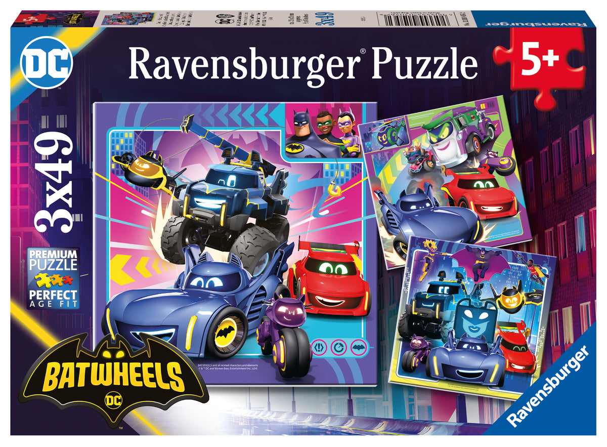 Ravensburger Puzzle 3X49 Pc Batwheels Personajes