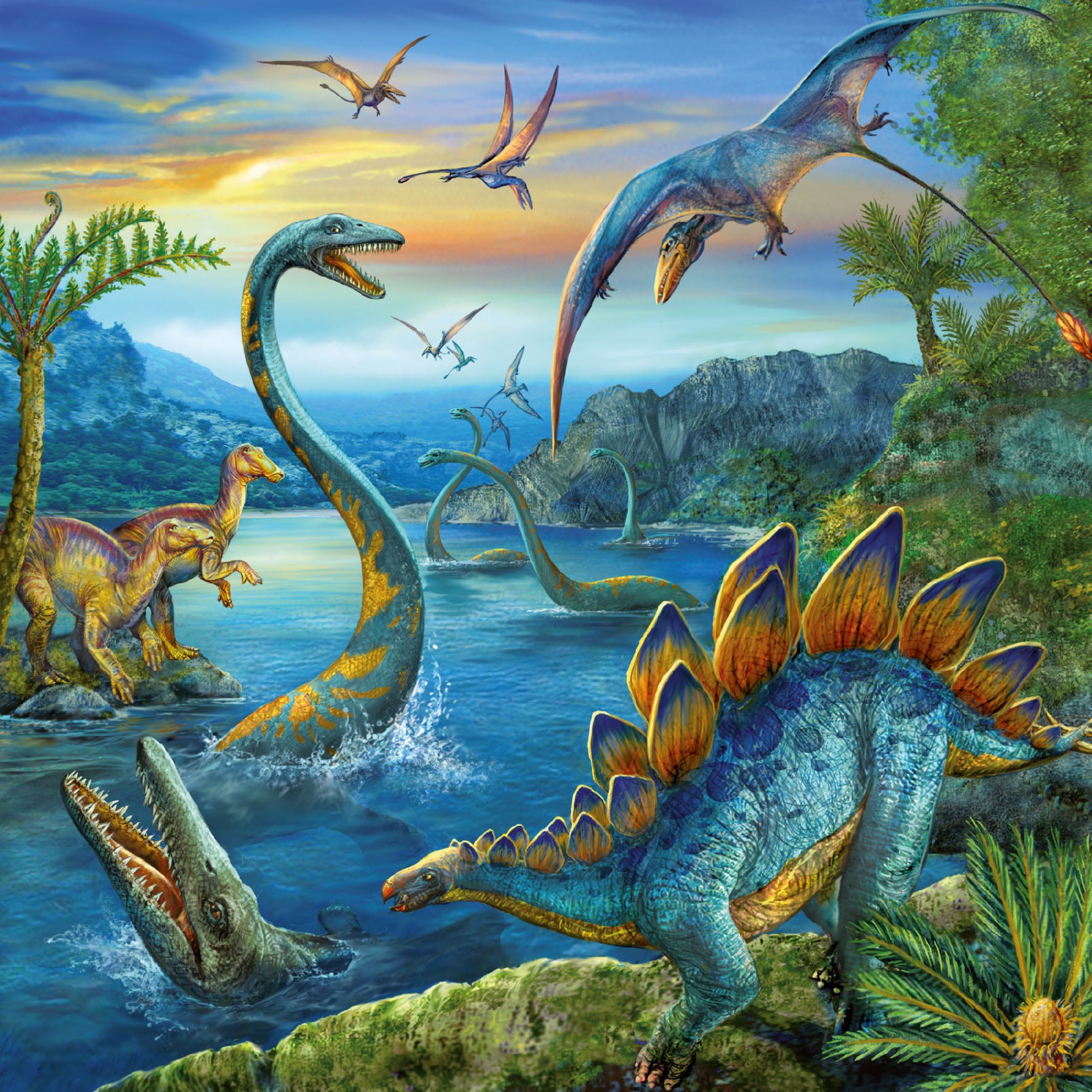 Ravensburger Puzzle 3X49 Pz Dinosaurios