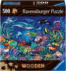 Ravensburger Puzzle De Madera 500 Piezas Mundo Submarino