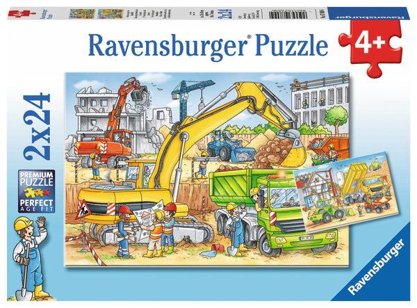 Ravensburger Puzzle 2X24 Pc Trabajo Duro