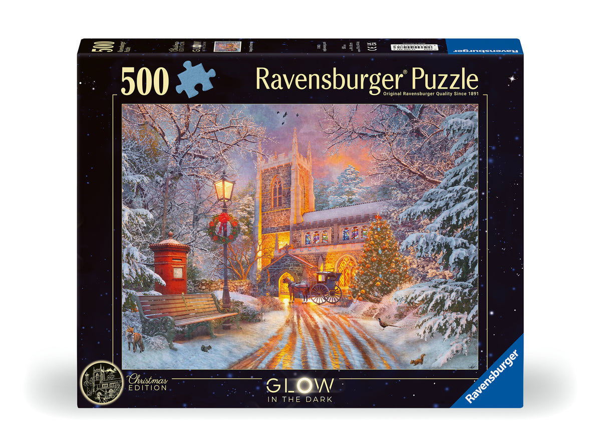 Ravensburger Puzzle que brilla en la oscuridad 500 piezas Navidad mágica