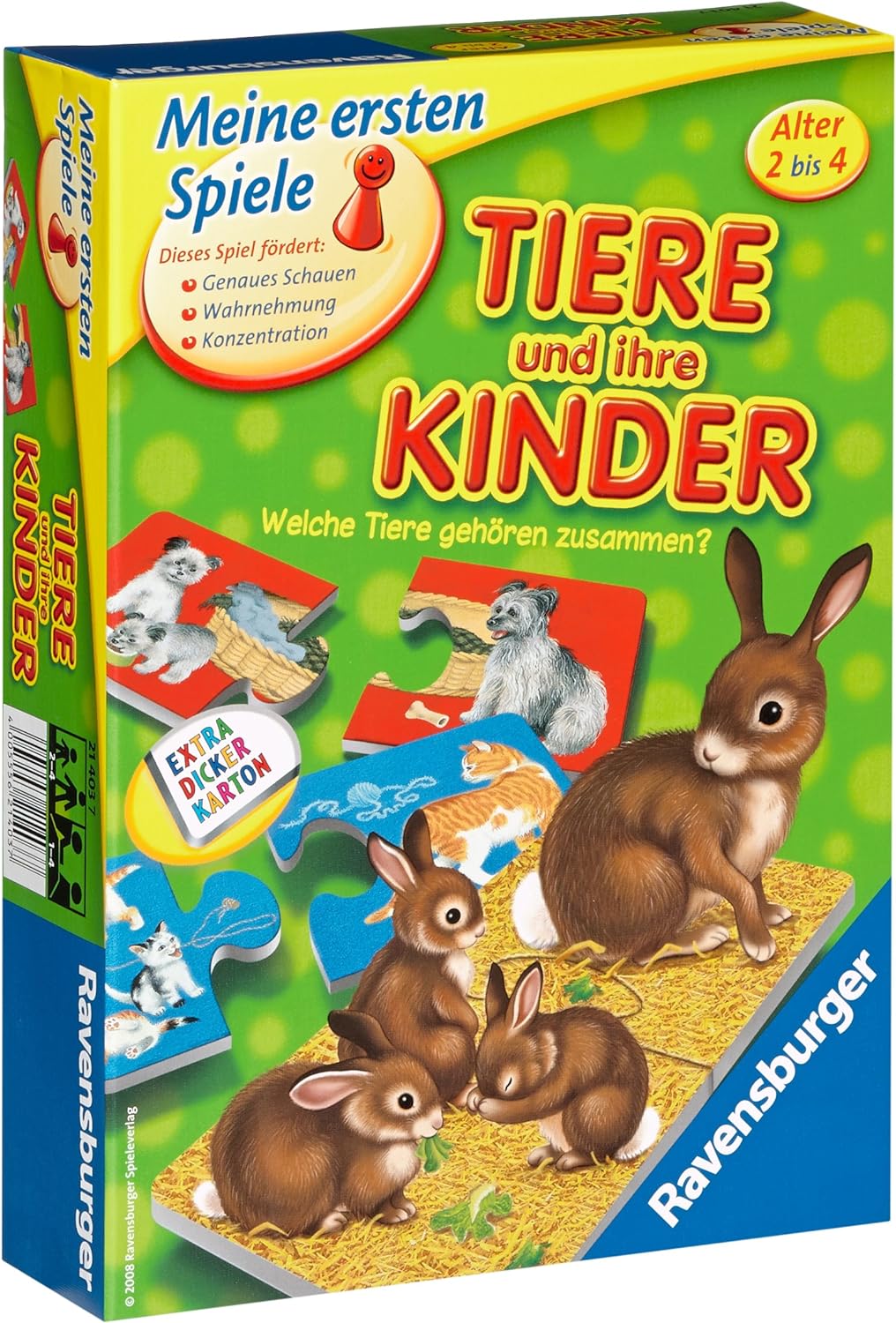 Juego Ravensburger Los Animales Y Sus Hijos