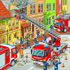 Ravensburger Puzzle 3X49 Pc Carrera De Bomberos