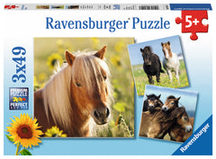 Ravensburger Puzzle 3X49 Ud Caballos Amorosos