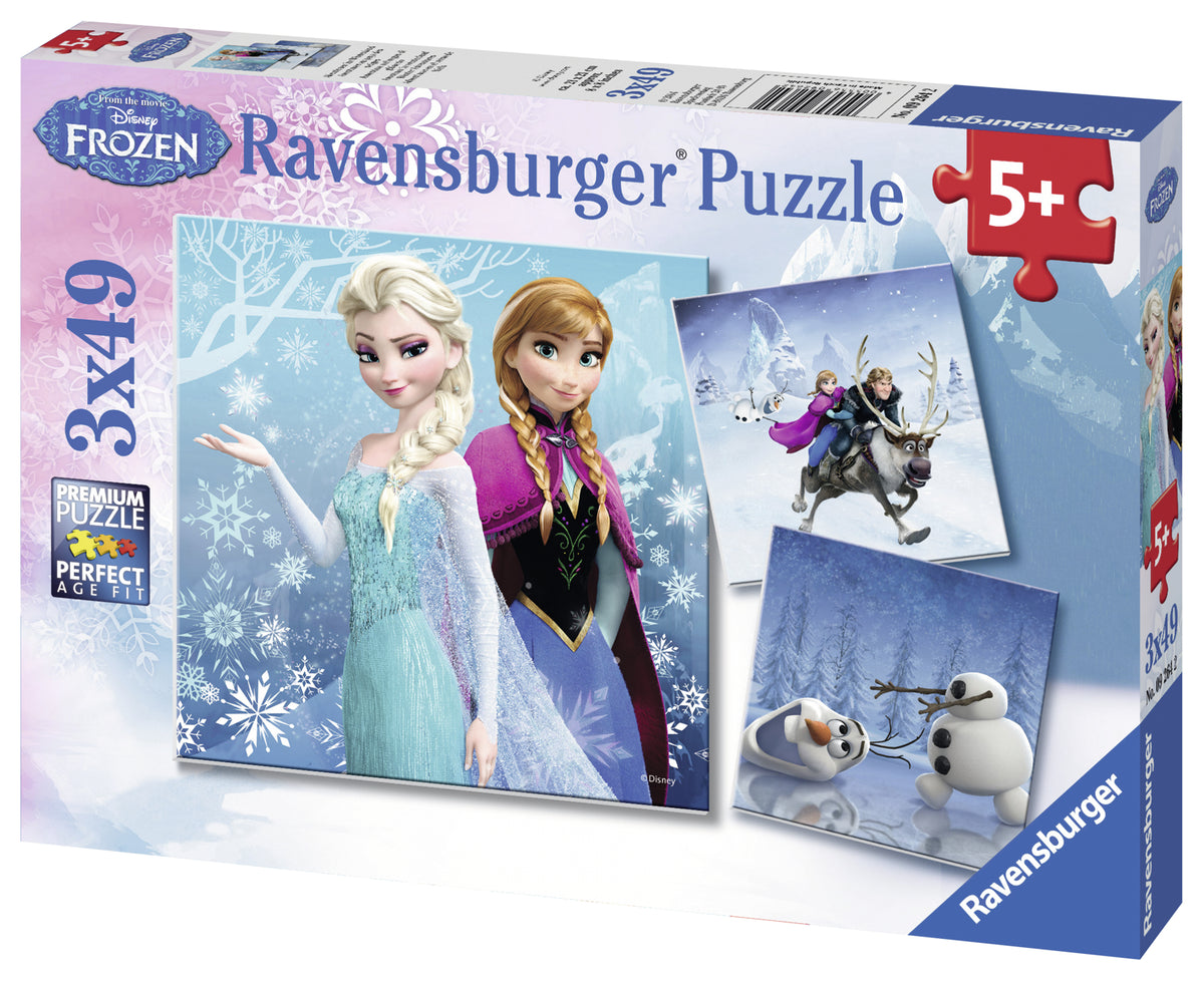 Ravensburger Puzzle 3X49 Pc Frozen Aventuras De Invierno