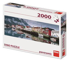 Puzzle Panorámico Dino 2000 Pc Pueblo Pesquero